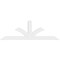 Ekena Millwork Richland Architectural Grade PVC Gable Bracket, 96"W x 32"H x 2"D x 6"F, 8/12 Pitch GBP096X32X0206RIC00 - alternate 2